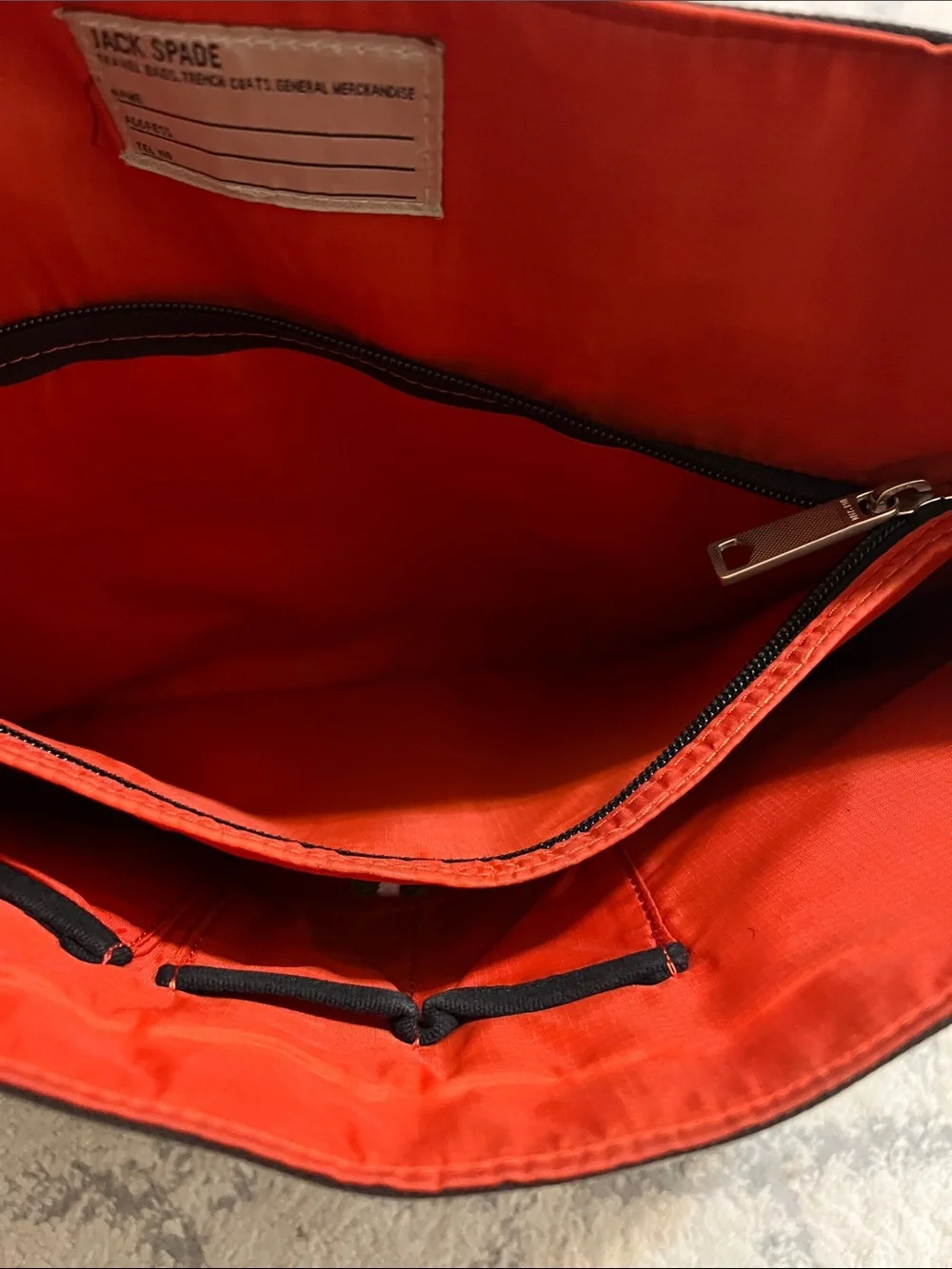 Jack Spade Dark Brown Messenger Bag with Black Strap